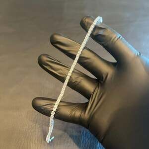 Brand New Silver 3mm Tennis Bracelet 8 Inch VVS1 Moissanite